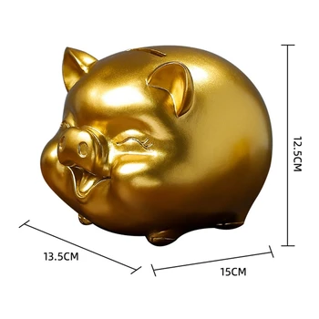 Mielas Piggy Bank Monetų Fondo Jar Pinigų Dėžės Dervos Taupyklė Pinigų Taupymo Moneybox Kiaulių Formos Piggy Bank