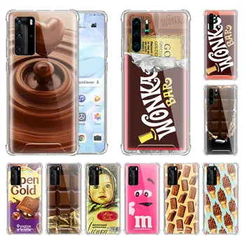 Mielas Wonka Šokolado Atveju, Huawei P20 P40 Lite 30 Pro P Smart Z Plius 2019 Oro Pagalvė Stabdžių Soft Shell Telefono Coque Maišeliu
