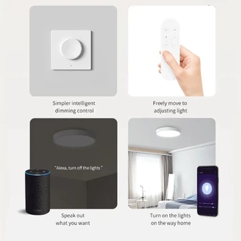Mijia Yeelight Smart LED Lubų Šviesos 320mm Atnaujinti Edition 23W Pažangios Kontrolės Patalpų Apšvietimas Paramą 