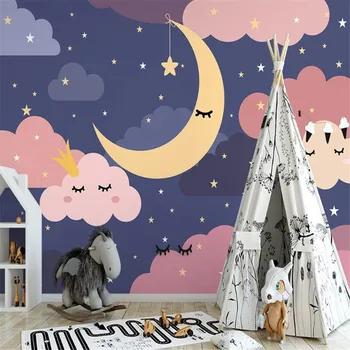 Milofi užsakymą 3D tapetai, freskos Šiaurės fantazijos žvaigždėtas dangus vaikų kambarys fono sienos gyvenimo kambario, miegamasis apdailos painti