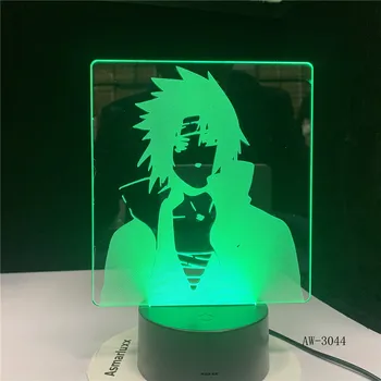 Minato 3D LED Nakties Šviesos Spalva Keičiasi Regėjimo Iliuzija Stalo Lempa USB Naruto, Naruto Shippuden Papuošalai Dovana 3044