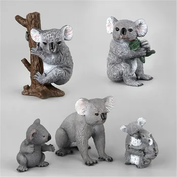 Mini Kawaii Koala figūrėlių, Micro Pasakų Sodo Puošmena Statulėlės Miniatiūriniai Žaislai Terariumai, 