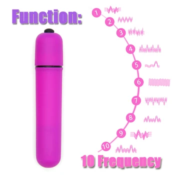 Mini Kulka, Vibratorius, Sekso Žaislas Moterims, 10 Greičio G Spot Vibracijos Makšties Vibratorius Klitorio stimuliatorius Moterų Massager Suaugusiųjų Žaislai