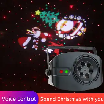 Mini Lazerinis Šalies Šviesos Strobe LED Disco Šalies Žibintai 13W Kalėdų Modelius Etapo Poveikį, Projektorius šviečia Vestuves