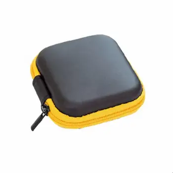 Mini mielas nešiojamas kietasis ausinės padengti ausų USB kabelio saugojimo krepšys ausinės dėžutė SD TF kortelę užtrauktuku maišelį saugojimui lauke