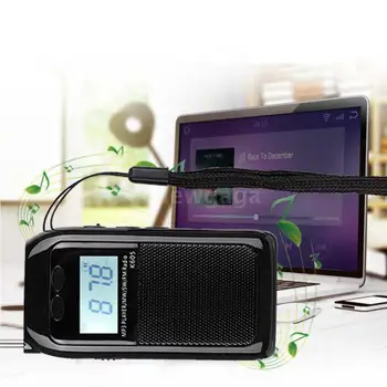 Mini Radijo Kišenėje FM / MW Radijo Imtuvas, Skaitmeninis Paieška Stereo MP3 Muzikos Grotuvas
