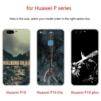 Minkšto Silikono Atveju walking dead modelis Huawei P40 30 P20 Pro P10 Plius Lite P Samrt Z 2019 2020 m. E
