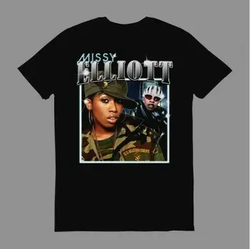 Missy Elliott Shirt, Derliaus 90S Missy Elliott Marškinėliai Suaugusiųjų Tees
