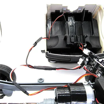 Modelio Automobilių Akiratyje Stogo Kupolo Žibintas su Adapterio Kabelį Prožektorius už WPL D12 RC Sunkvežimių Dalys, Priedai