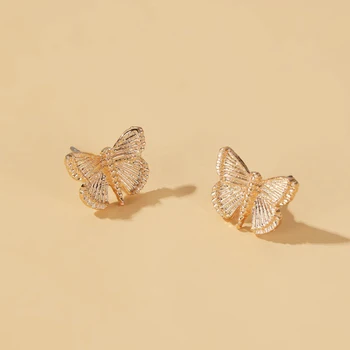 Modyle 2020 Nauji moteriški auskarai mados cirkonis drugeliu auskarai moterims gyvūnų saldus spalvinga Lašas auskarai mergaites papuošalai