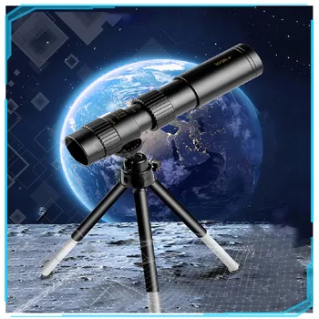 Monokuliariniai Teleskopas Reguliuojamo Trikojo, Telefono Adapteris, Skirtas Mėnulio Žiūrėti Nešiojamų Žiūronai Medžioklei Lll Naktį VisionScope Kempingas