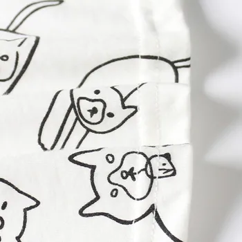 Moterims Miego Likučius Prarasti Paprastą Animaciją Tiesiai Kvėpuojantis Sleepwear Moterų Visų rungtynių Elastinga Juosmens Medvilnės Atsitiktinis korėjos Stiliaus
