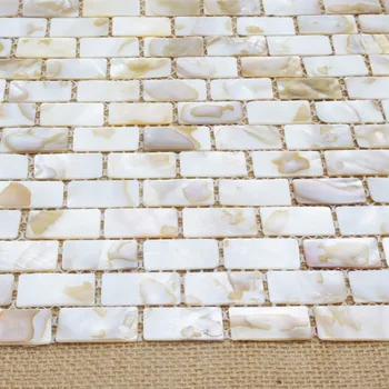 Motina Perlų Austrių Eglute Shell Mozaikos Plytelių Virtuvės Backsplashes, Vonios Sienos, Spa, Baseinai Pakuotėje 6