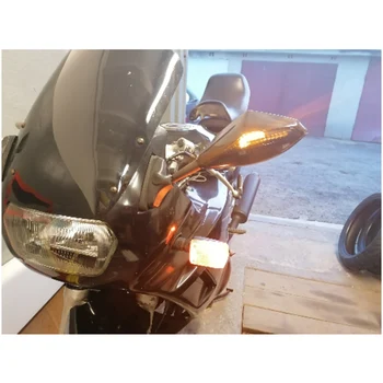 Motociklo LED Posūkio Signalo galinio vaizdo Veidrodėliai Honda CBR 600 F3 F4 F4I CBR600RR CBR1000RR/Suzuki GSXR 600 750 1100