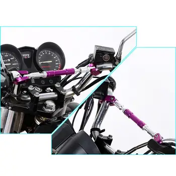 Motociklo Universalus 22mm Rankenos Motociklą Tvirtinasi Rankena Juosta Vairas Sustiprinti Aliumininiai Petnešomis Reguliuojamas Kryžius Baras
