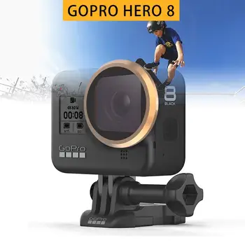 Multi-layer Objektyvo Danga, Filtras GoPro Hero 8 Juodas MCUV/CPL/ND4 8 16/Star/15X Makro Filtrus gopro 8 Kameros Priedai