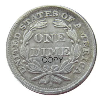 MUMS Laisvę Sėdi Bulvarinis 1845 P/S Sidabro Padengtą Kopijuoti Monetas