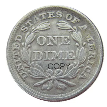 MUMS Laisvę Sėdi Bulvarinis 1845 P/S Sidabro Padengtą Kopijuoti Monetas