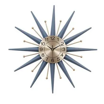 Mute Meno Sieninis Laikrodis Mados Kūrybiškumą Šiaurės Modernus Sieninis Laikrodis Metalo Aukso Reloj De Sumalti Moderno Namų Puošybai 60wcc