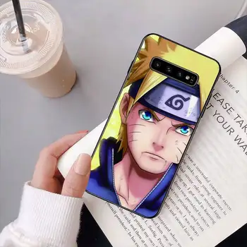 Naruto Ninja Telefono dėklas Juodos spalvos Samsung M10/20/30/21/30S J4 2018 J4/J6 Plius A91 S10Lite Atvejais