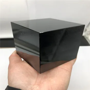 Natūralus Juodas Obsidianas Kvarco Kristalo Cube Crystal Akmens, Poliruoto Pavyzdys Mineralų Gydomųjų Akmenų Namų Puošybai