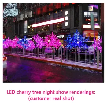 Nauja led Kalėdų šviesos vyšnių medžio 480pcs led lemputė 1,5 m 5ft 110V/220VAC aukštis vidaus arba lauko naudojimui DHL nemokamas pristatymas