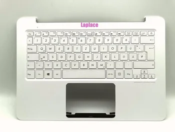 Nauja Originali QWERTZ Deutsch Tastatur už Asus UX305CA UX305FA Balta Topcase (GR8805)