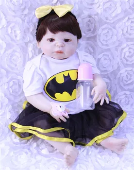 Naujas 55cm dollmai Lėlės Nekilnojamojo Ieškote pilna Silikono Reborn Baby Lėlės Mados Cute Baby Doll Atgimsta Mergaičių Dovanos Brinquedos