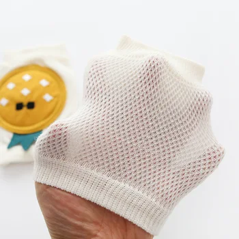 Naujas baby antkelius šukuotos medvilnės tinklelio, kvėpuojantis kūdikių nuskaitymo kelio mezgimo antkelius