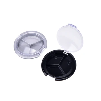 Naujas Mini Plastiko Tuščias Eyeshadow Atveju Paletė Vieną Atvejį Apvalus Stiklainis Milteliai, Kosmetika Kompaktiškas Konteinerių 1PCS 