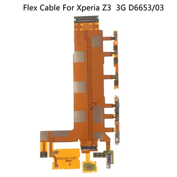 Naujas Pakaitinis Plokštė Flex Kabelis Tūris Power Mygtukas ir Mikrofonas Flex Sony Xperia Z3 3G D6653/03