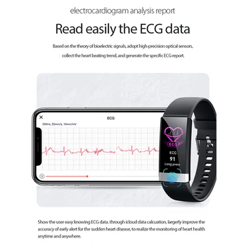 Naujas Smart Watch Vyrų Vandeniui EKG+PPG Boold Širdies Spaudimas Stebėti Skambučių Priminimas, Apyrankės Moterims Smartwatch relogio inteligente