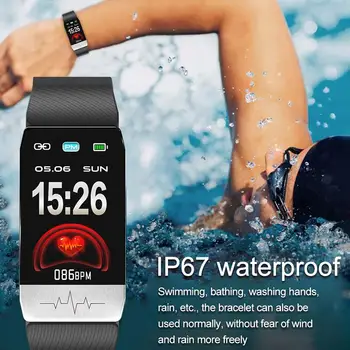 Naujas Smart Žiūrėti Kūno Temperatūros Matavimas Stebėsenos Sporto Smart Apyrankę Fitness Tracker IPX67 Vandeniui Žiūrėti Unisex