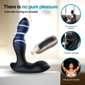 Naujas Stipri Vibracija Butt Plug Prostatos Massager Analinis Žaislai, Nuotolinio Valdymo Pultu Prostatos Masažas Vibratorius, Sekso Žaisliukai Vyrams