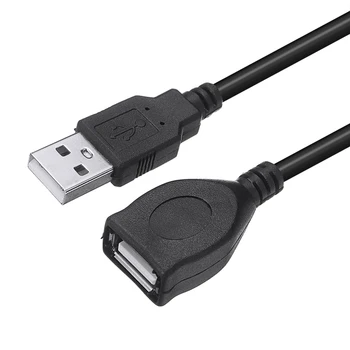 Naujas USB 2.0 Vyrų ir Moterų Ethernet Išplėtimo Laidą Cat5/RJ45/Cat6 Juoda Extender Tinklo Adapterio Kabelis Kompiuterio Jungtis
