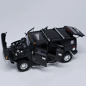 Naujausios stiliaus 1/18 masto lydinio die-casting H2 VISUREIGIS kelių transporto priemonės modelio, metalo vaikų žaislas automobilis suvenyrų kolekcija dovanų kolekcija