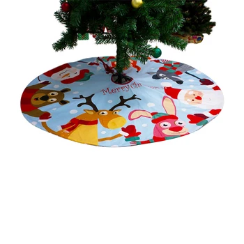 Naujų Kalėdų Eglutės Sijonas Mielas Kalėdų Senelio Elnių, Sniego Spausdinti Medžio Kilimėliai Namų Puošybai Šalies Prekių Atostogų Dekoro Kalėdos