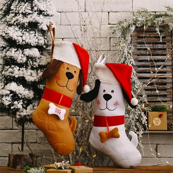 Naujųjų Metų Dovanų Maišelis Kalėdų Kojinę Noel Kalėdų Dekoracijas Namų Navidad Kojines Kalėdų Medžio Apdaila Gimdymo Dekoras