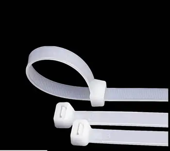 Nemokamas pristatymas 100vnt 8*300 savaiminio fiksavimo nailono plastiko, suveržiamųjų dirželio sagtis stiprus kabelis kaklaraištis diržas 7.2 pločio