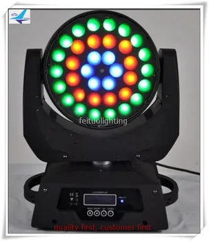 Nemokamas pristatymas 4pcs/daug skristi atveju LED Lyra ZOOM 36*15W Juda Žibintas RGBWA 5in1 Ratas Poveikis Strobe Flash Etape Parodyti Apšvietimas