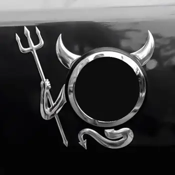 Nemokamas pristatymas AUTOUR 3D Sidabro Aukštos Kokybės Universalus Lipdukas Automobilio Stilius Auto Logotipai Automobilių apdailos Mielas Krabų Velnias Galimybė