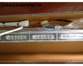 Nemokamas pristatymas! CE patvirtintas 560mm mini įspėjimas LED strobe lightbar, gintaro, balta, violetinė, 54pcs Led, multivolt/dual v 9-30VDC