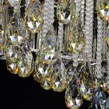 Nemokamas pristatymas Manufaktūra blizgesio Aukso Krištolo Sietynas, Šviesos Prabangūs Krištolo šviesos rungtynių blizgikliai de cristal patalpų apšvietimas