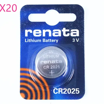 Nemokamas Pristatymas! Originalus RENATA 20pcs/daug CR2025 2025 3V Aukštos kokybės Mygtuką Baterijos