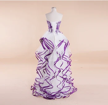 Nemokamas pristatymas Pigūs chalatas de soiree 2018 naujas mados vestido de festa brangioji šalis suknelė raukiniai violetinė prom bridesmaid Suknelę