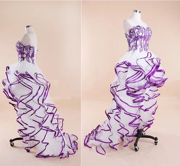 Nemokamas pristatymas Pigūs chalatas de soiree 2018 naujas mados vestido de festa brangioji šalis suknelė raukiniai violetinė prom bridesmaid Suknelę