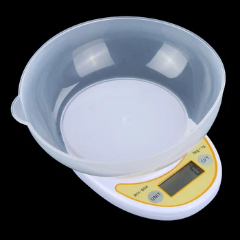 Nešiojamas LCD Ekranas Skaitmeninis Masto Elektroninių Virtuvė Masto 5kg/ 1g Maisto Sklypo Svėrimo Balansas su Dubenėlį