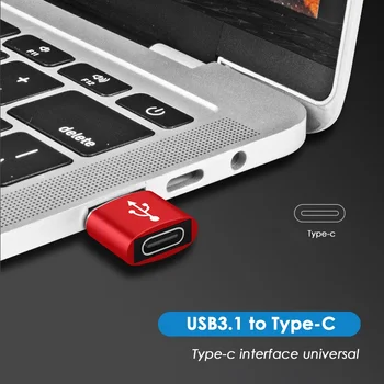 Nešiojamas Tipas-C USB OTG Adapteris, Mini Tipo C moterį, USB 3.0 Male Adapter Duomenų Perdavimo Įkrovimo OTG Jungtis переходник