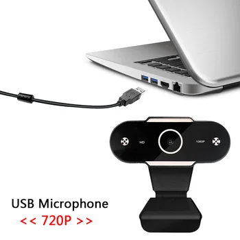 Nešiojamų 720P HD USB 2.0 Web Kamera, integruotas Mikrofonas, Kompiuteris PC Webcam-Live Transliacijos Transliacijos