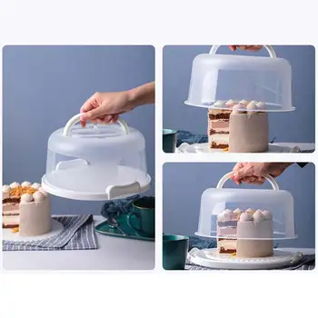 Nešiojamų Cake Box Maistą Šviežią-laikyti Dėžutėje Šaldytuve Šviežios palaikymo Gavimo Lange Vaisių, Daržovių Laikymo Boxs 6/8/10 colių